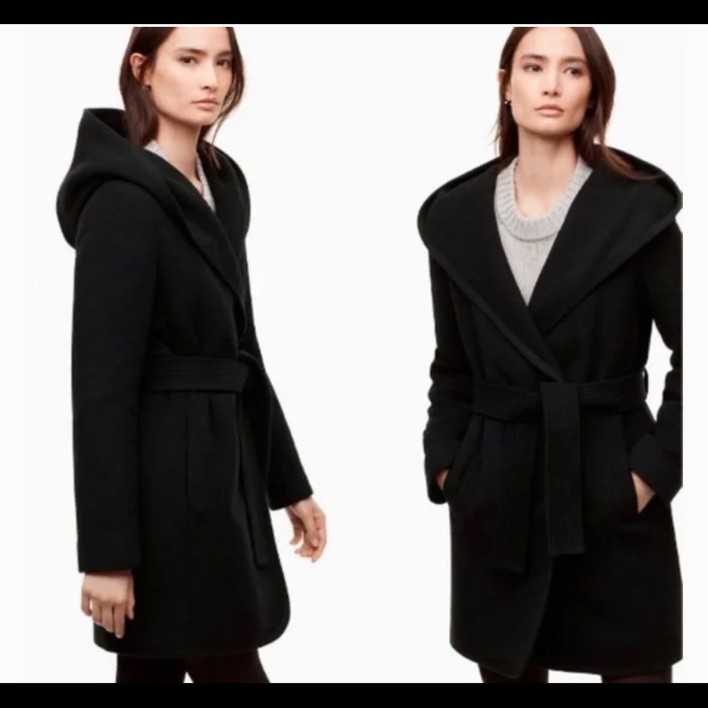 Wilfred Borda Hooded Wool Cashmere Coat